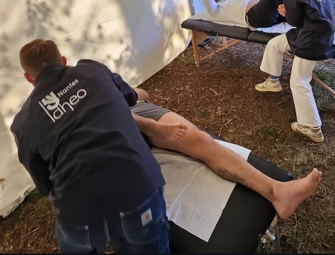 Séance d'ostéopathie